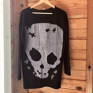 Skull oversized shirt
